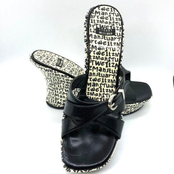 Stuart Weitzman Open Toe Platform Wedges (NWOT) - Picture 1 of 5
